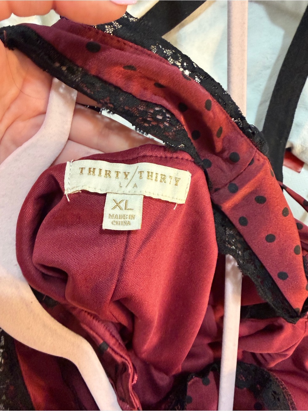 THIRTY THIRTY POLKA DOT SLIP DRESS - Picture 3 of 5